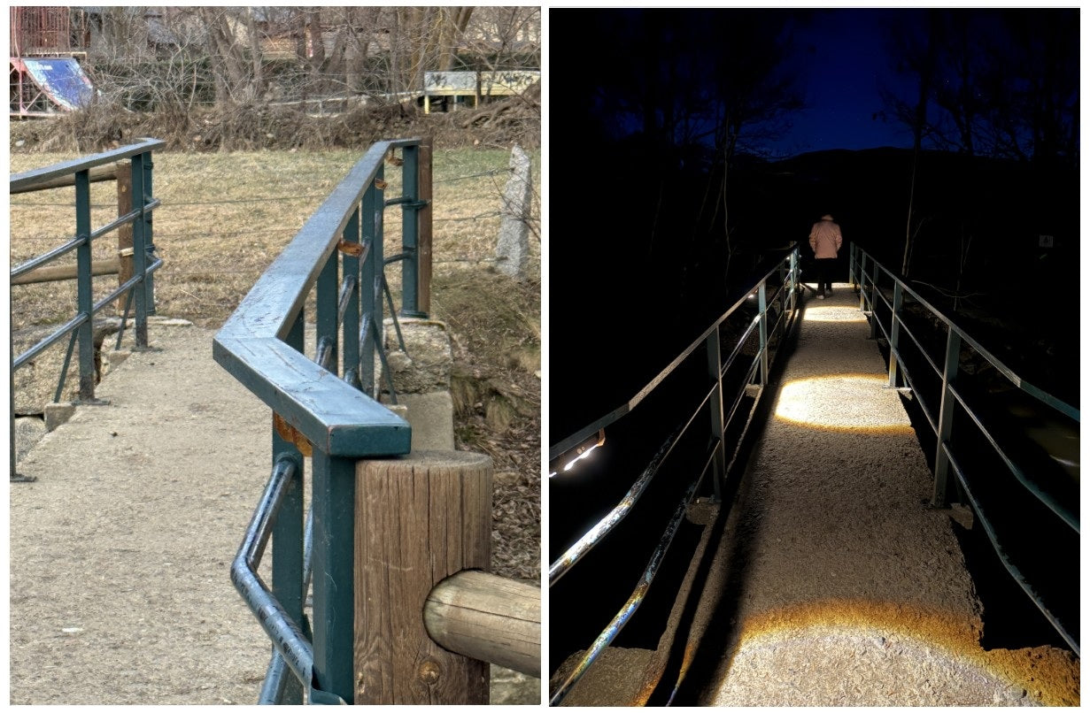 Solar-Wandleuchte Cortenstahl mit Sensor | Handgefertigt