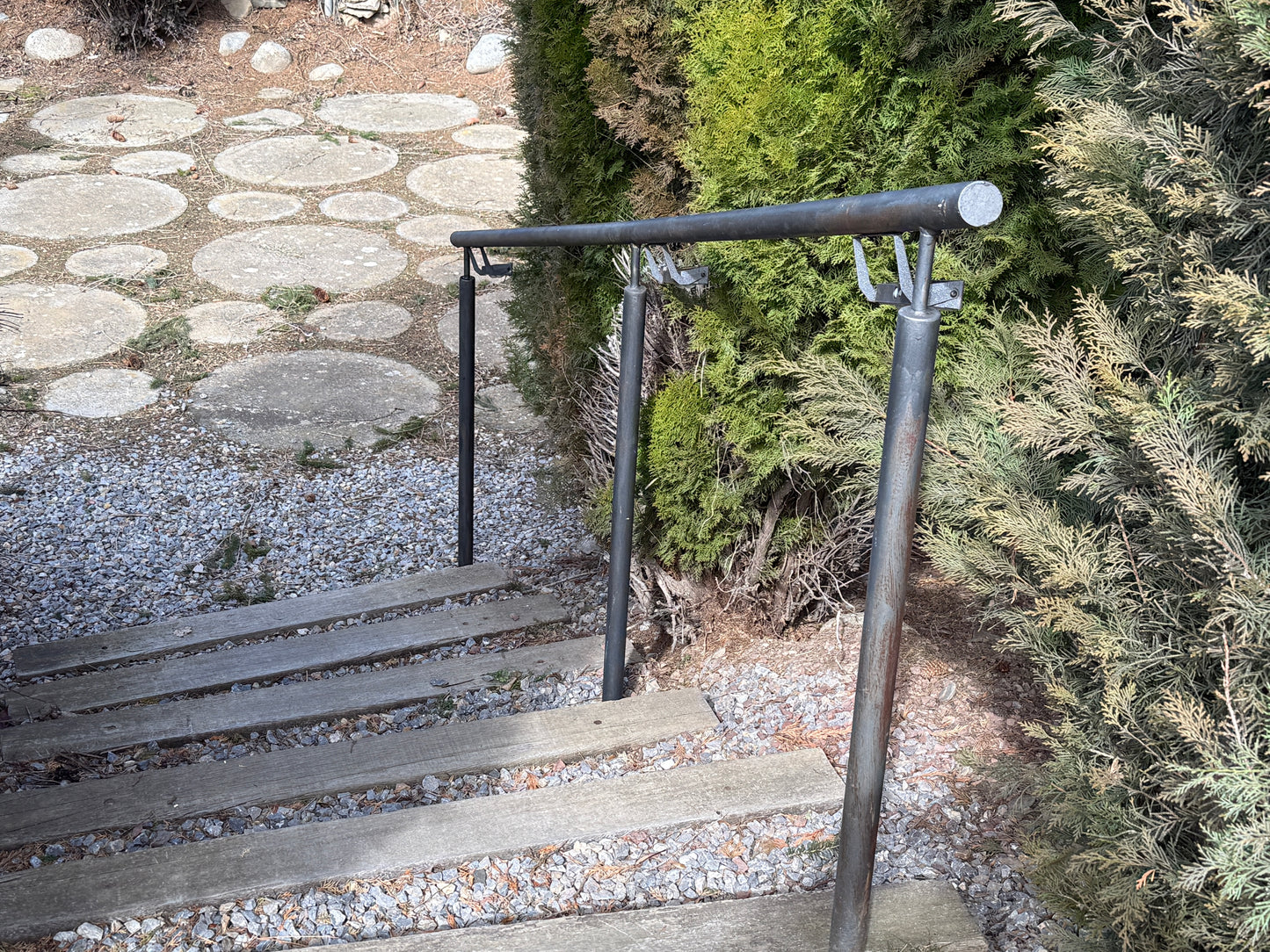 Solar-Wandleuchte Cortenstahl mit Sensor | Handgefertigt