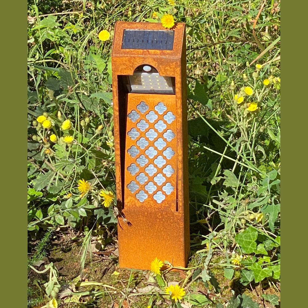 Lámpara Solar de Jardín con Sensor de Movimiento Luz Blanco Cálido IP65